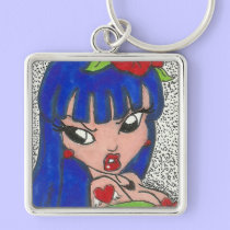 Rockabilly Gal Keychain keychains