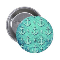 Rockabilly nautical anchor pattern in blue. buttons