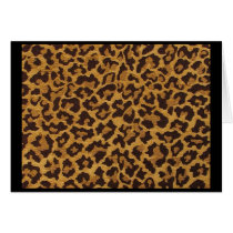 Rockabilly rab Leopard Print Note & Greeting Cards cards