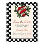 Rockabilly Save the Date invitations