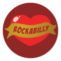 Rockabilly Tattoo Heart stickers by toxiferousdark Rockabilly Tattoo Heart stickers