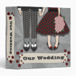 Rockabilly Wedding, 1.5 inch binder binders