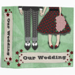 Rockabilly Wedding, 2 inch binder binders