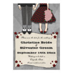 Rockabilly Wedding, 3.5x5 save the date invitations