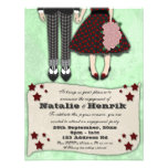 Rockabilly Wedding, 4.25x5.5 engagement invitations