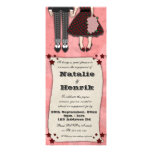 Rockabilly Wedding, 4x9.25 engagement invitations
