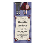Rockabilly Wedding, 4x9.25 wedding invitations