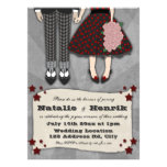 Rockabilly Wedding, 5.5x7.5 wedding invitations