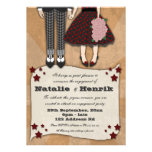 Rockabilly Wedding, 5x7 engagement invitations