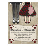 Rockabilly Wedding, 5x7 wedding invitations