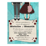 Rockabilly Wedding, 6.5x8.75 engagement invitations