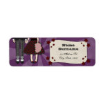 Rockabilly Wedding, address labels labels
