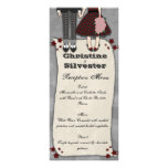 Rockabilly Wedding, menu and program rack cards