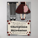 Rockabilly Wedding, reception welcome poster posters