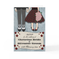 Rockabilly Wedding, RSVP Cards