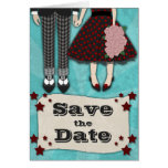 Rockabilly Wedding, save the date cards