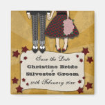 Rockabilly Wedding, save the date magnets