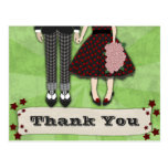 Rockabilly Wedding, thank you postcards