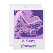 Rockabye Baby Buggy/Shower Gifts Personalized Announcement
