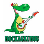 rockasaurus rock n roll dino dinosaur.ai t-shirts