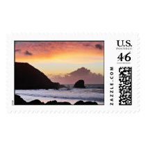 Rockaway Beach Sunset postage