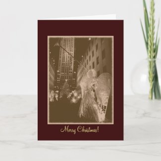 Rockefeller Center Angel Christmas Card card