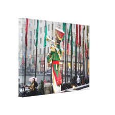 Rockefeller Center Christmas Canvas Print