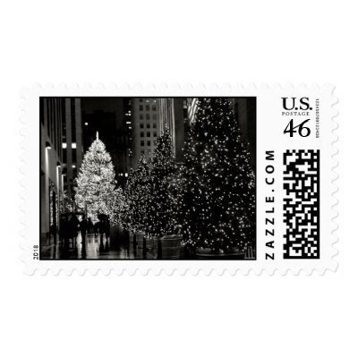 Rockefeller Center Christmas Tree Stamp by jarisley329