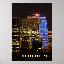 Rockefeller Center lit up blue for Autism 2012 Print