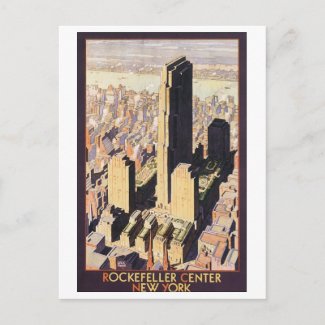 Rockefeller Center New York postcard
