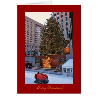 Rockefeller Center Tree, Rink Christmas Greeting Cards