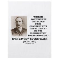 Rockefeller No Feeling Self-Reliance Sacrifice flyers