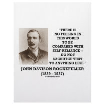 Rockefeller No Feeling Self-Reliance Sacrifice Custom Letterhead