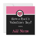 Rocker Girl Funky Valentine Personalized Announcements