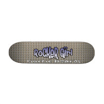 Rocker girl skate board deck