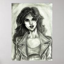Rocker Leather Jacket Posters