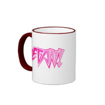 Rocker Pink Vegan Coffee Mugs