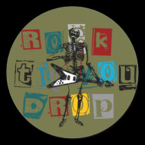 Rocker Skeleton stickers