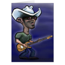 Rocker with Cowboy Hat Card