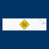 Rockers Caution Sign bumper stickers