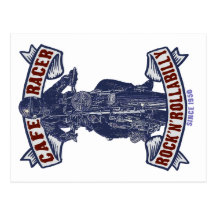 Rockers moto post card