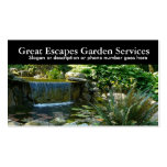 Rockery Water Gardening Landscaper Business business cards