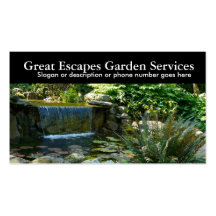 Rockery Water Gardening Landscaper Business Business Cards
