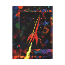 Rocket # 52 stretched canvas prints