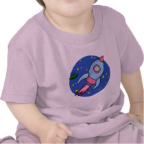 Rocket blue pink Infant T-shirt t-shirts