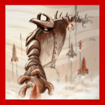 Rocket Bot posters by ZekeySpaceyLizard Rocket Bot posters