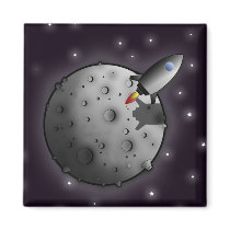Rocket Fridge Magnet