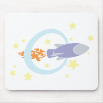 Rocket Kids Retro Space mousepads by JaZilla Rocket Kids Retro Space mousepads