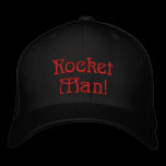 Rocket Man embroidered hats