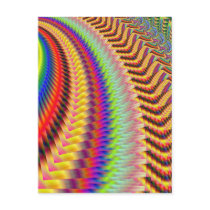 Rocket Man Firework Fractal postcards